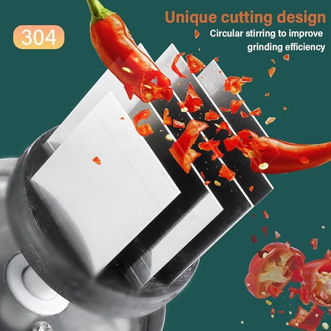 Suicune Pressed Garlic Chopper Safe Stainless Steel Hand Food Chopper Garlic Press Multifunctional Manual Vegetable Chopper Cutter for Onion Salad Chopper Garlic Crusher Masher Kitchen Tools - Image 3