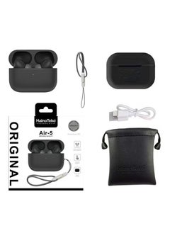 Haino Teko Air-5 Wireless Bluetooth Earbuds Apple & Android Compatibility Built-in Microphone True Wireless Earbuds in-Ear Bluetooth Headphones Earphones Auto Power On/Off Touch Control Black  - Image 2