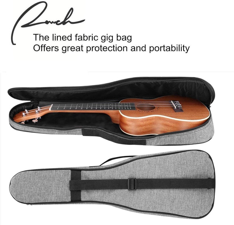 Ranch Tenor Ukulele 26 inch Wooden Professional ukelele Instrument Kit with 12 Online Lessons Small Hawaiian Guitar ukalalee Starter Pack Bundle Ukele Gig bag, Tuner, Strap, Aquila Strings Set - Image 5