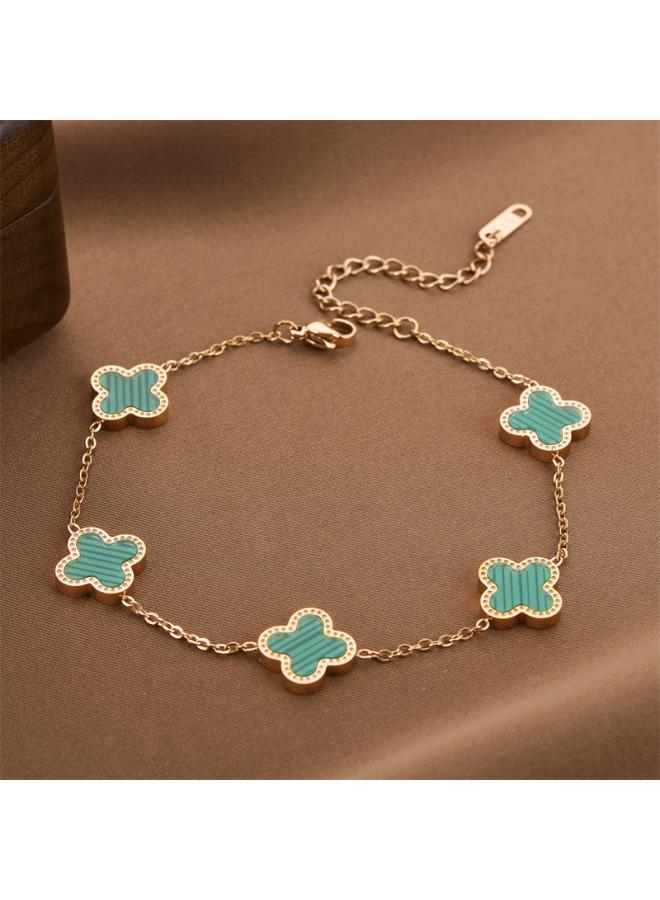 European And American Jewelry All-match Titanium Steel Bracelet Korean Bohemian Elegant Titanium Steel Non-fading Bracelet Female Jewelry