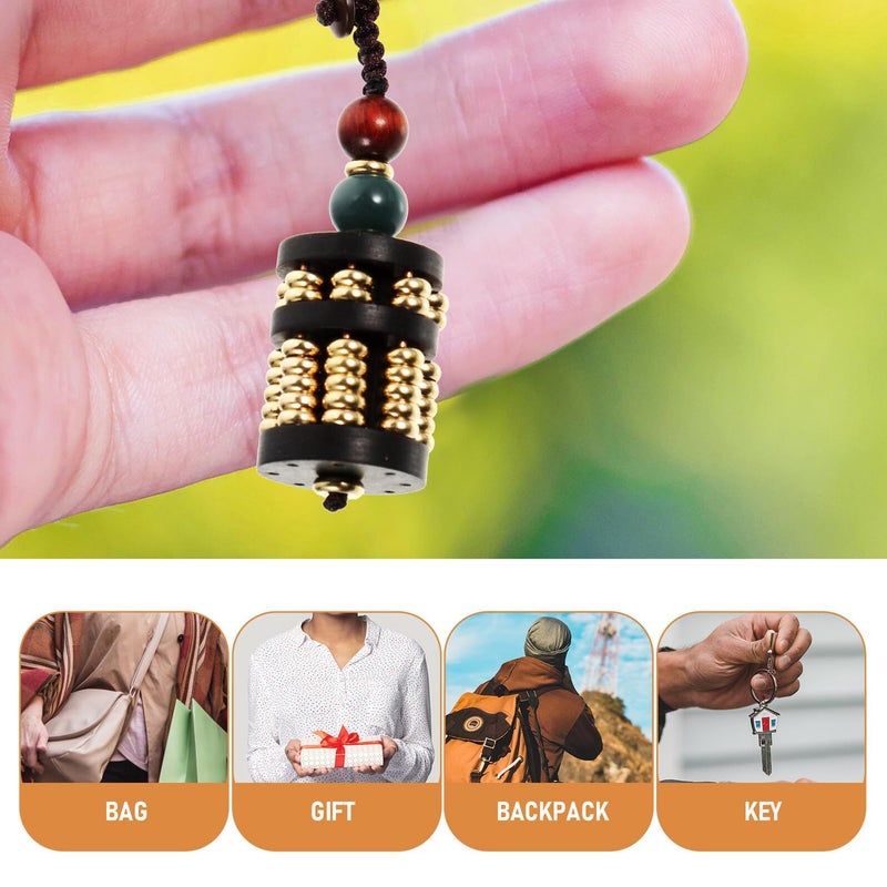 Mini Abacus Keychain Pendant Glossy Car Key Ring Decorative Accessory - Image 4