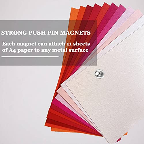 MIN CI 25Pcs Strong Fridge Magnets, Refrigerator Magnets for Whiteboard, Magnetic Push Pins Small Whiteboard Magnets for Classroom, Magnetic Decorative Magnets, Locker Accessories and Dry Erase Magnets - Image 4