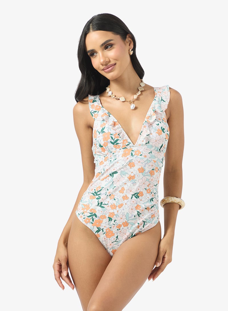 ELLA Floral Print Swimsuit - Image 1