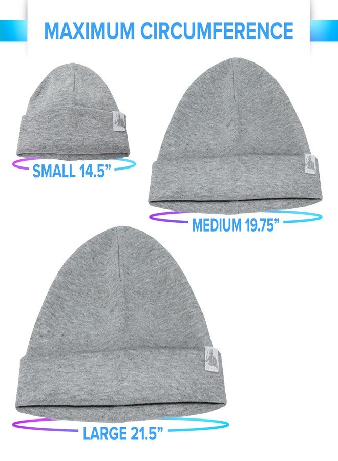 DefenderShield EMF Radiation Protection Beanie Cap - Blocks Wireless EMF & 5G Radiation (Gray Child/Medium) - Image 5