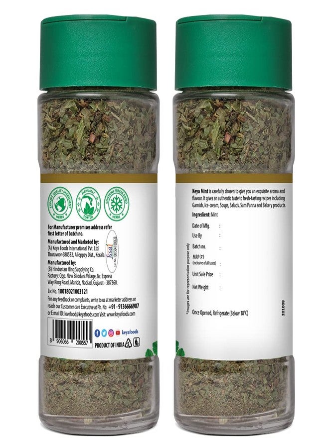 Keya Mint | Seasoning for Meats, Soups, Sauces, Vegetables, and Beverages | Rich in Antioxidants & Supports Digestion | No Artificial Flavours or Colours | 7g | Pack 3 - Image 3