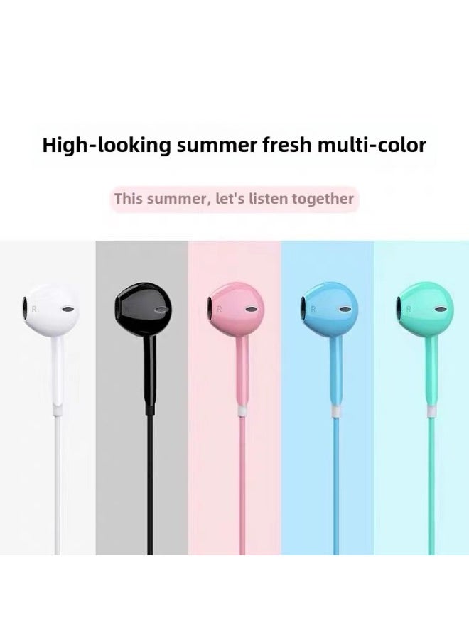 Generic - Headset In-ear Wired High Sound Quality Karaoke Game Chicken With Wheat For Apple Android Phone Calls-Color:Pink - Image 1