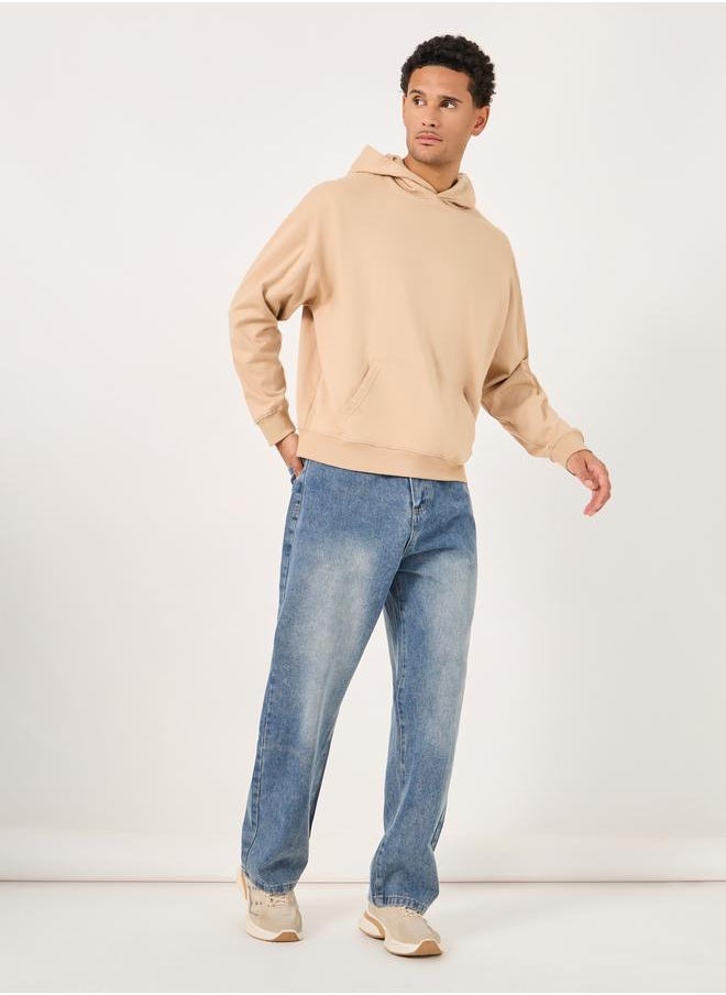 Styli Mid Rise Relaxed Fit Jeans with Pockets  - Image 2