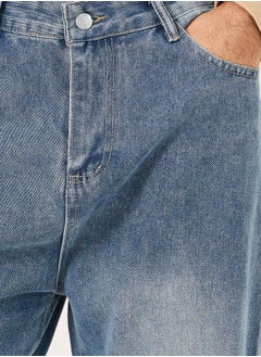 Styli Mid Rise Relaxed Fit Jeans with Pockets  - Image 3