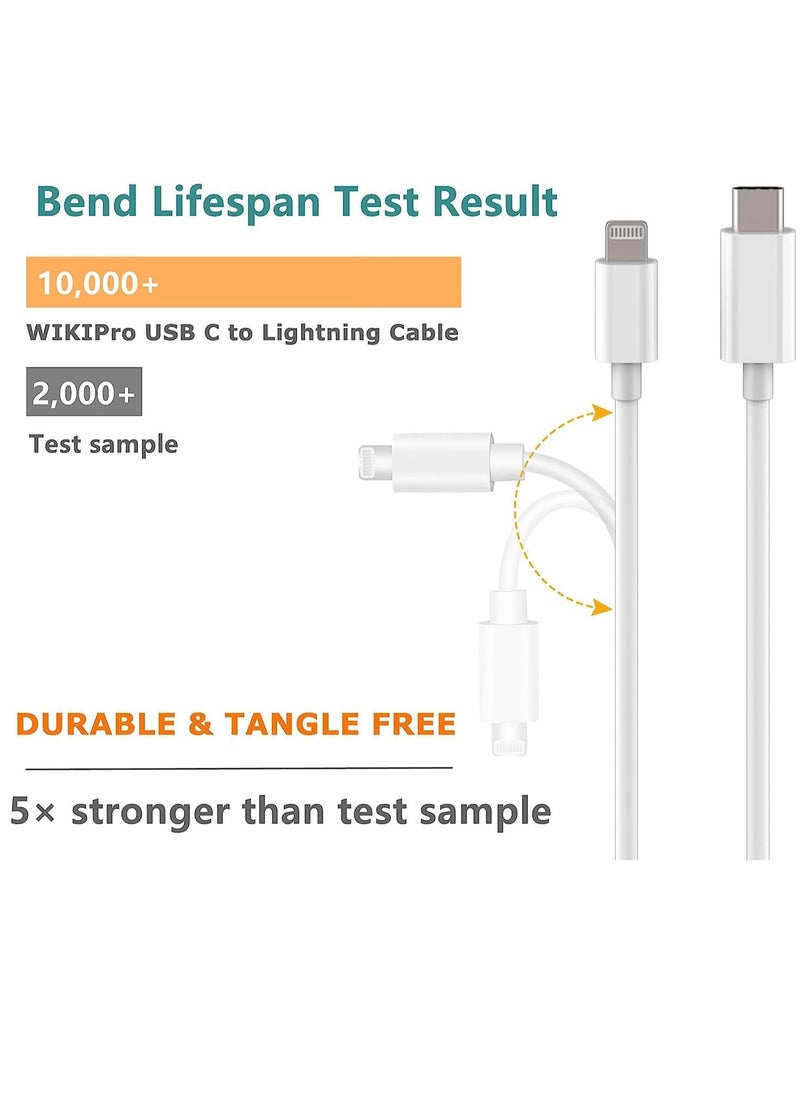 ELTRAZONE - USB C to Lightning Cable 6.6ft [Apple MFi Certified] PD Fast Charging and Hi-speed Syncing Cord Compatible with iPhone X/XS/XR/XS MAX/8/8 Plus, iPad Pro 2017 - Image 1
