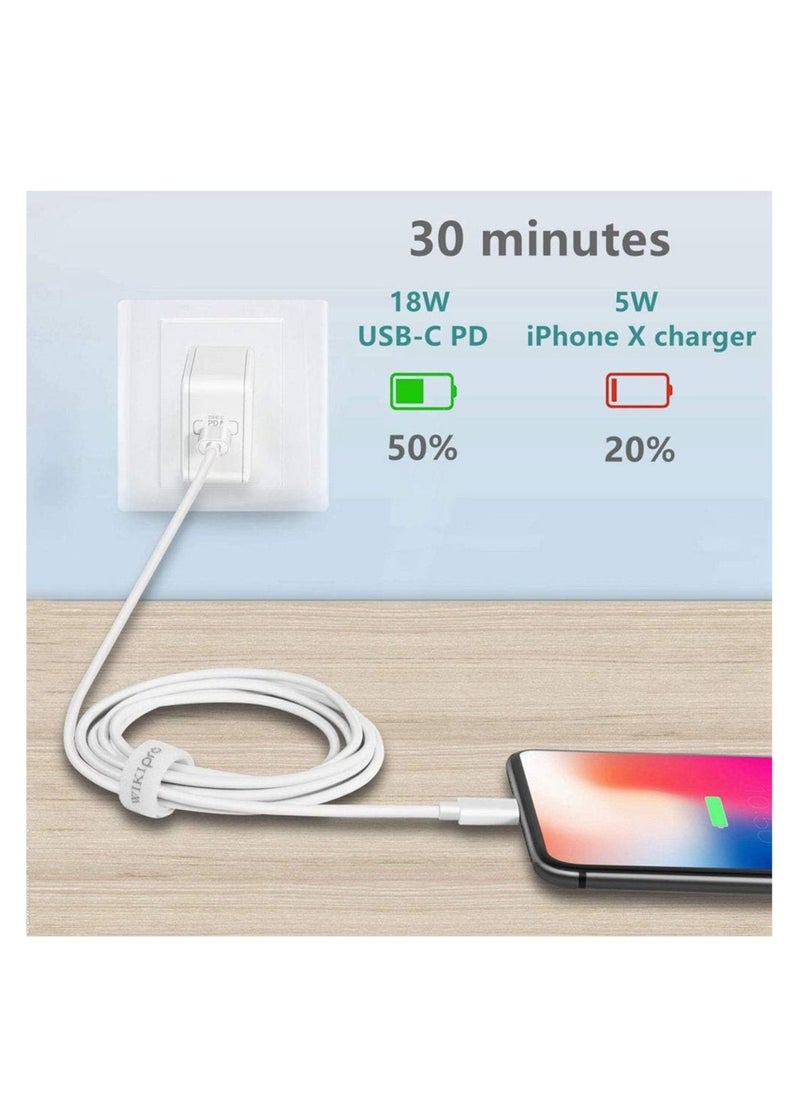 ELTRAZONE - USB C to Lightning Cable 6.6ft [Apple MFi Certified] PD Fast Charging and Hi-speed Syncing Cord Compatible with iPhone X/XS/XR/XS MAX/8/8 Plus, iPad Pro 2017 - Image 1