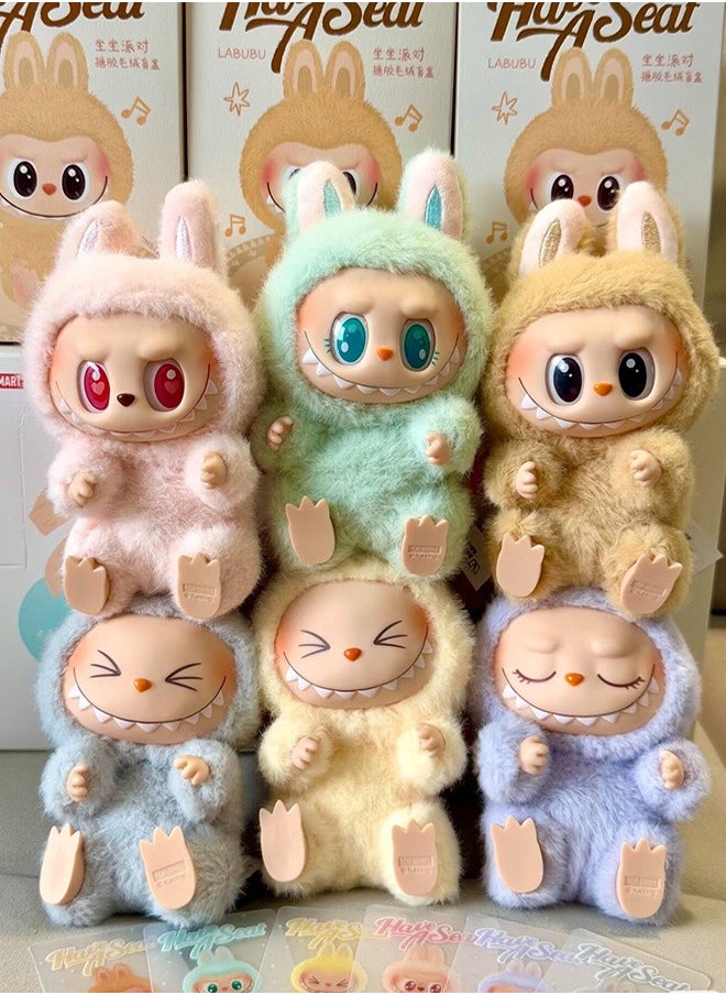 LABUBU Labubu Exciting Macaron Plush Pendant Blind Box By Pop Mart (1 Random),Specifications:Fabru Second Generation,Vinyl Plush Pendant,Security Code Can be Checked  - Image 5