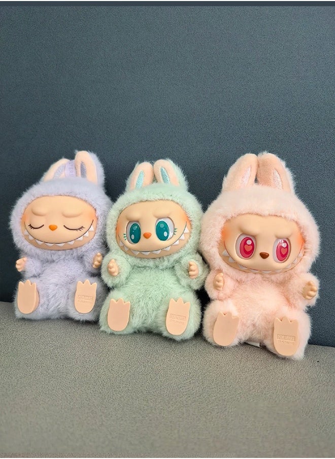 LABUBU Labubu Exciting Macaron Plush Pendant Blind Box By Pop Mart (1 Random),Specifications:Fabru Second Generation,Vinyl Plush Pendant,Security Code Can be Checked  - Image 3