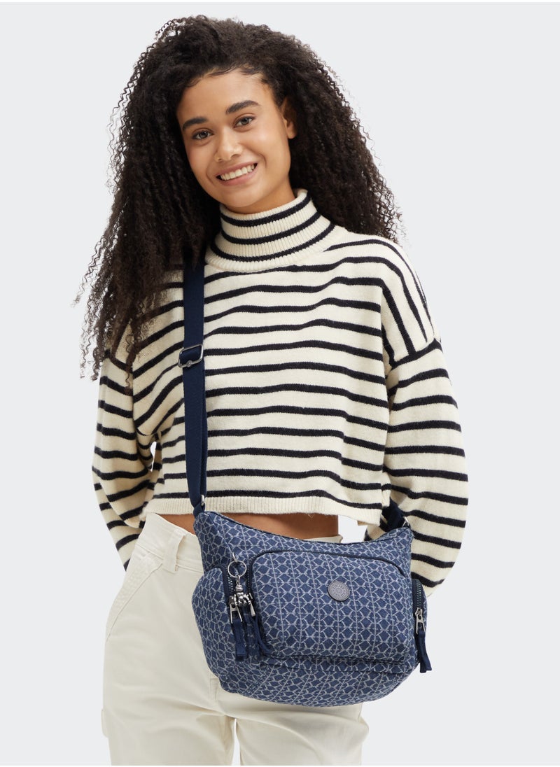 kipling - Gabbie Small Crossbody Bag with multiple compartments Signature Denim - Image 1