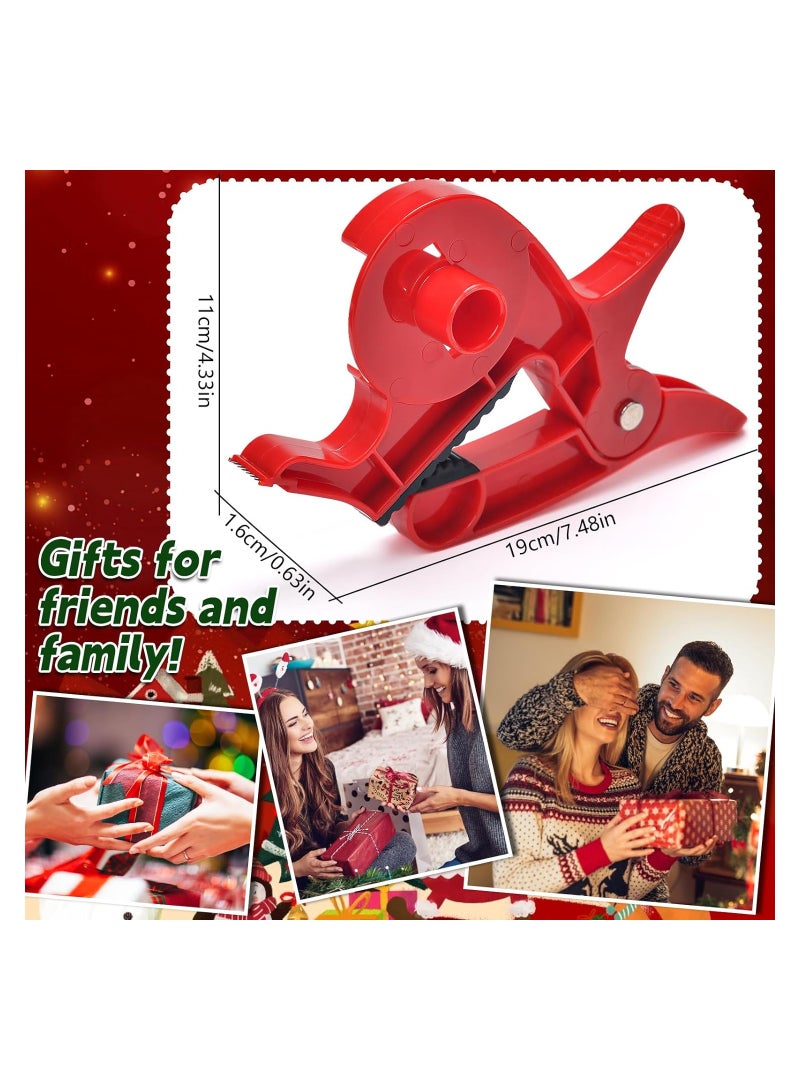 2-Pack Gift Wrap Cutter with Tape Dispensers, Tabletop Wrapping Tool for Any Size Roll, Includes Gift Wrap Table Clamps, Ideal for Wrapping Paper, Aluminum Foil, and Kraft Paper. - Image 2