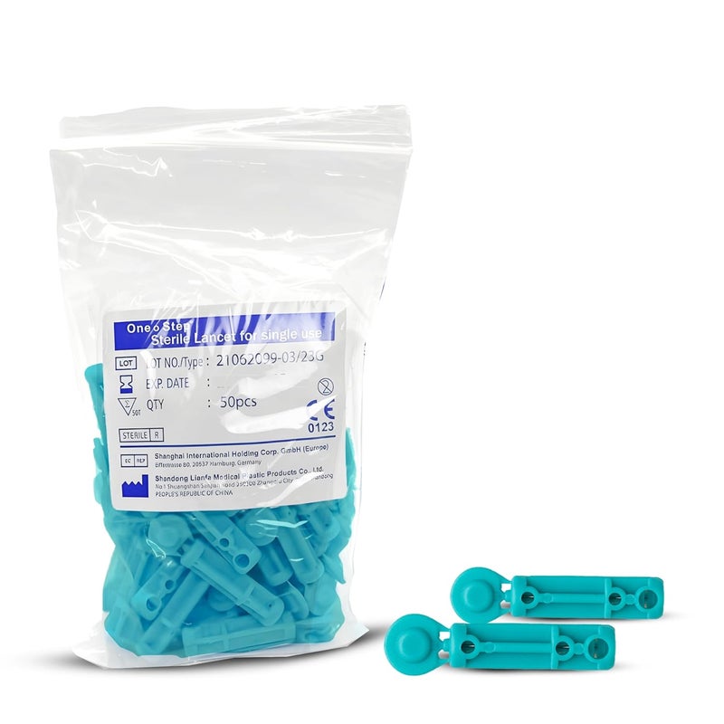 One Step Sterile 28g Lancets 400 x Lancets for Diabetes Testing Twist Top Sterile 28 Gauge Diabetic Blood Lancet Single Use Glucose Sugar Keto Pen Style Needle Fits Most Lancing Devices - Image 1