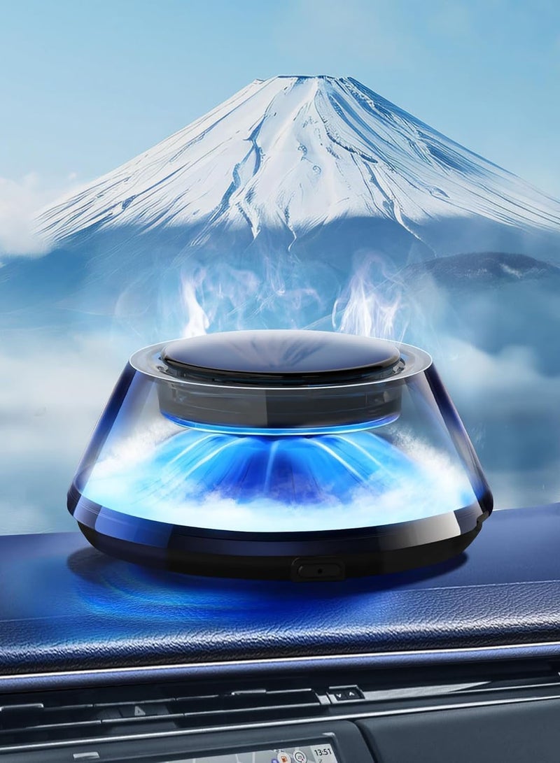 Monda Smart Car Air Freshener Diffuser with 5 Ambient Light Modes, Auto On/Off Sensor, Adjustable Fragrance Intensity, Rechargeable Car Aroma Diffuser, Waterless Nano Mist Perfume Freshener for Car Interior - Image 1