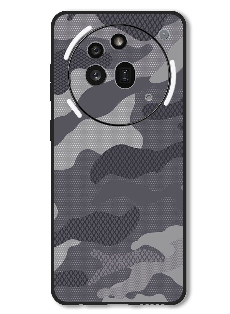 Theodor Case Compatible with Nothing Phone 3a Pro Protection Shockproof Bumper Cover Camouflage - Image 1