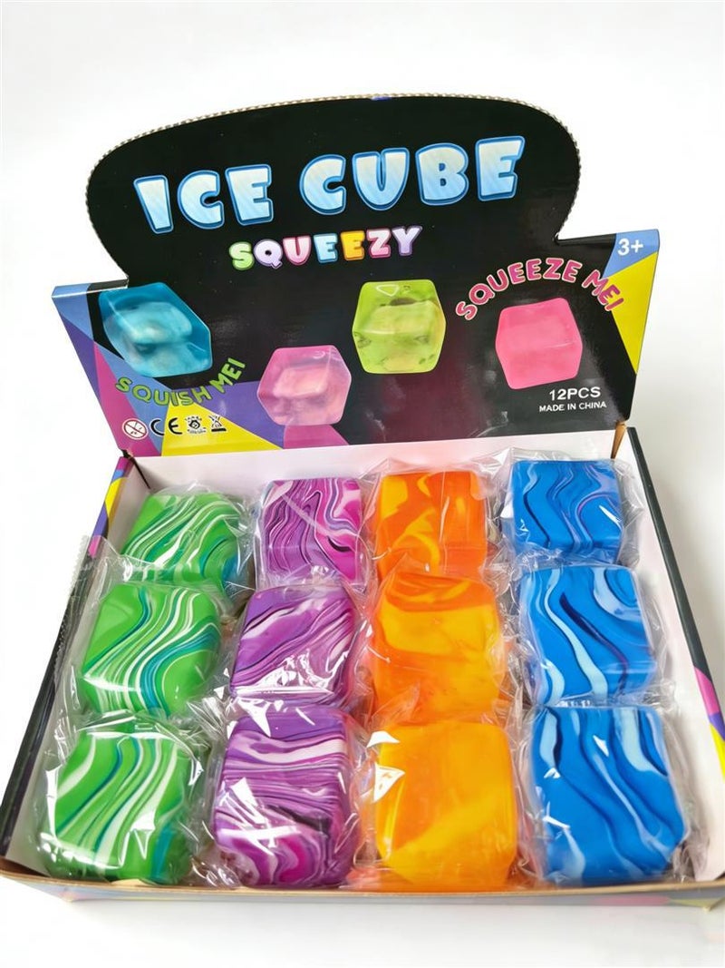 One New Stress-Relief Squishy Cube Maltose Decompression Creative Ice Cube Sensory Squeeze Toy  Cross-Border - Image 1