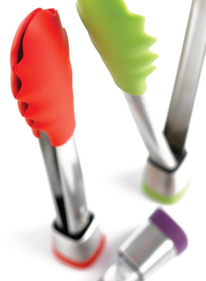 Mastrad A17608 Silicone Quick Tongs 12", Green - Image 2