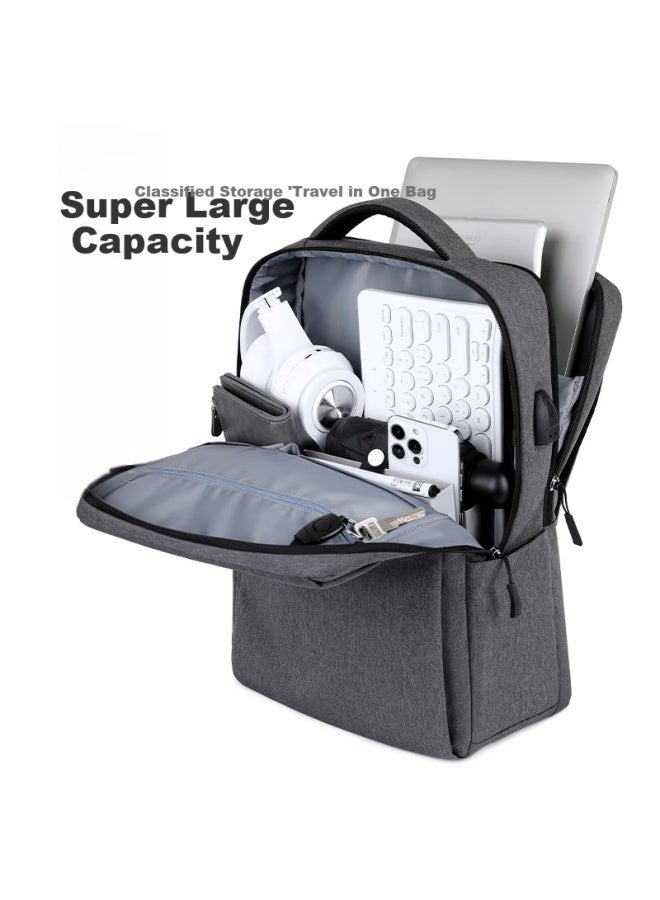 Brinch 17/17.3 Inch Large Capacity Business Commute Laptop Backpack For Xiaomi Huawei Notebook - Image 2