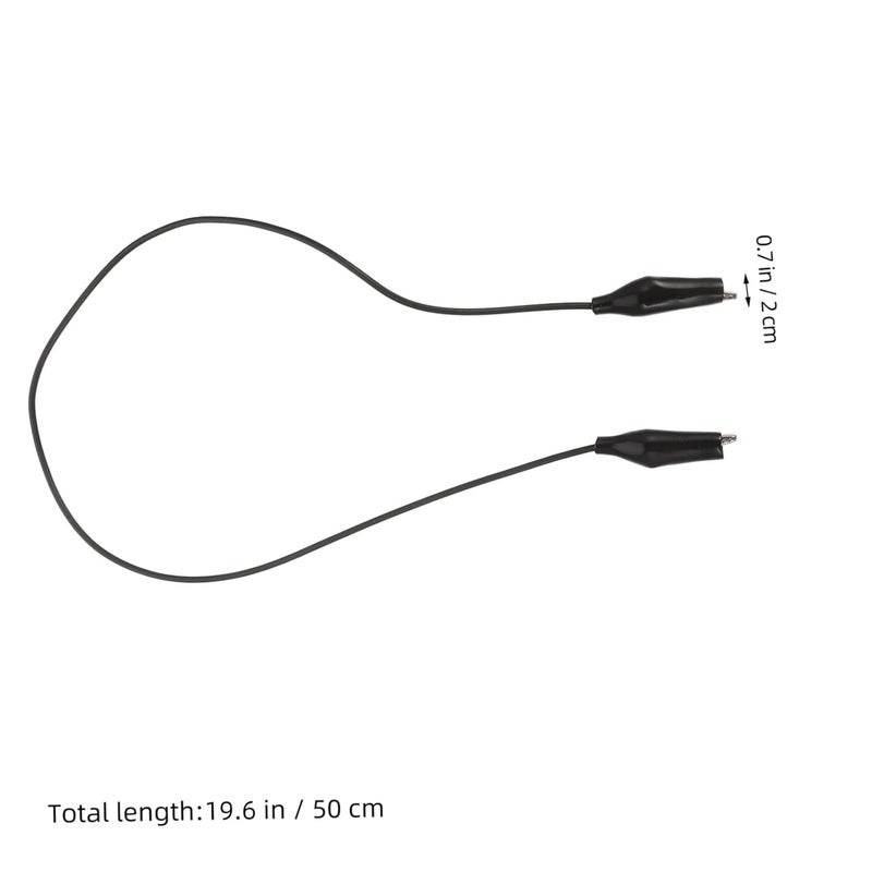 30 قطعة ملقط تمساح أسلاك اختبار حمراء وسوداء معزولة لاختبارات الكهرباء متعددة المقاييس ومشاريع DIY - Image 3