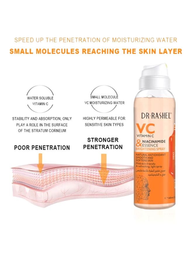 DR. RASHEL Vc & Niacinamide Essence Brightening Spray Clear 160ml - Image 3