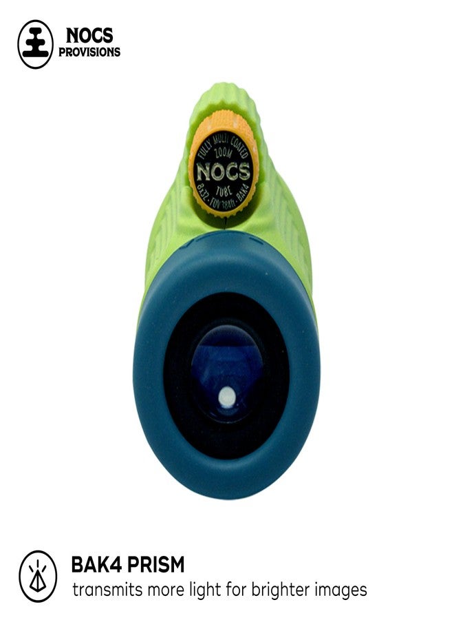 Nocs Provisions Zoom Tube 8x32 Monocular, 8X Magnification Telescope, Bak4 Prism, Wide Field of View for Bird Watching, Backpacking & Wildlife Viewing - Chartreuse Green - Image 5