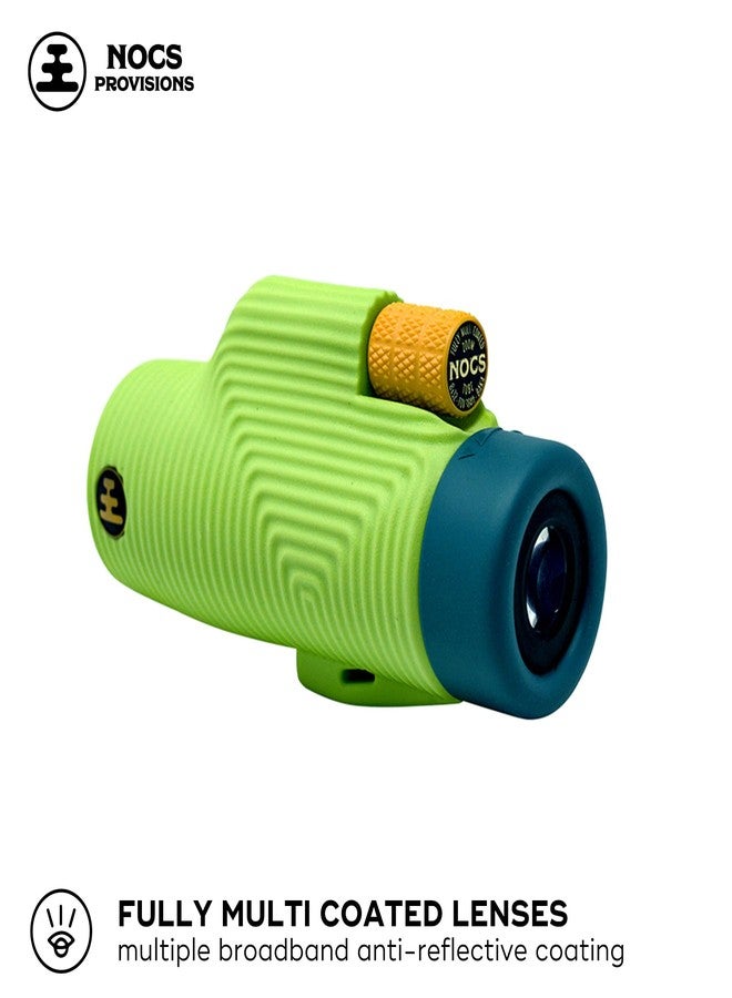 Nocs Provisions Zoom Tube 8x32 Monocular, 8X Magnification Telescope, Bak4 Prism, Wide Field of View for Bird Watching, Backpacking & Wildlife Viewing - Chartreuse Green - Image 3