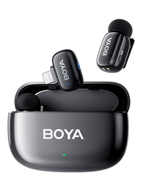 BOYA mini-15 Wireless Lavalier Microphone Noise Cancellation Microphone For iPhone Android Smartphones Ultra mini microphone with AI Voice Change, Metal Clip on Mic for Vlogging TikTok YouTube Content Creators Live Streaming Interview Recording
