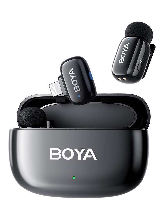 BOYA - BOYA mini-15 Wireless Lavalier Microphone Noise Cancellation Microphone For iPhone Android Smartphones Ultra mini microphone with AI Voice Change, Metal Clip on Mic for Vlogging TikTok YouTube Content Creators Live Streaming Interview Recording - Image 1