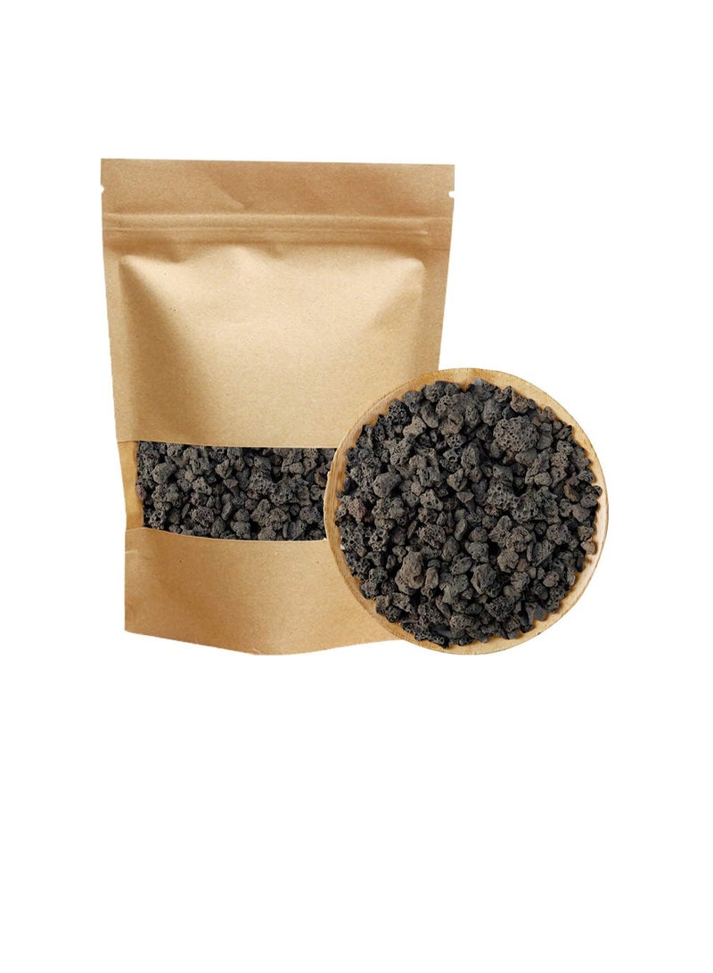 مضافات تربة الصخور البستانية السوداء للنباتات العصارية الصبار لا أصباغ أو مواد كيميائية 100٪ صخور بركانية نقية 2.2 رطل - Image 1