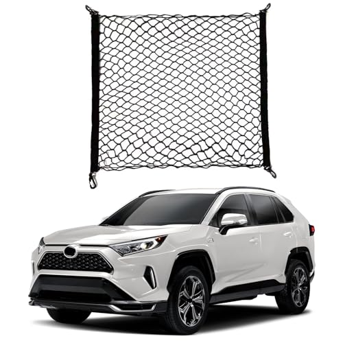 Omocyra شبكة حمولة خلفية متوافقة مع تويوتا RAV4 الجديدة 2025 2019 2025 2024 2023 2022 2021 2020 2019 SUV بريمير من النايلون - Image 1