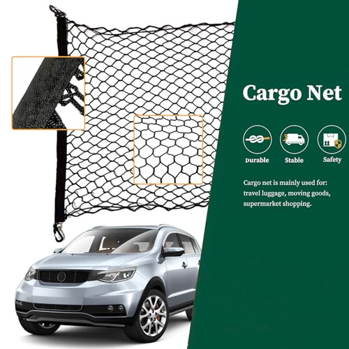 Omocyra شبكة حمولة خلفية متوافقة مع تويوتا RAV4 الجديدة 2025 2019 2025 2024 2023 2022 2021 2020 2019 SUV بريمير من النايلون - Image 3