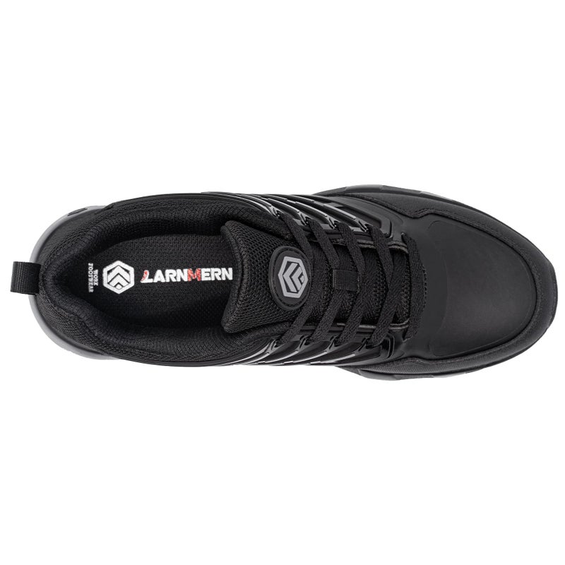 LARNMERN Men Non Slip Work Waterproof Shoes Comfortable Kitchen Footwear Chef Food Service Restaurant Sneakers Zapatos Antideslizantes para Hombres(10.5, Black) - Image 5