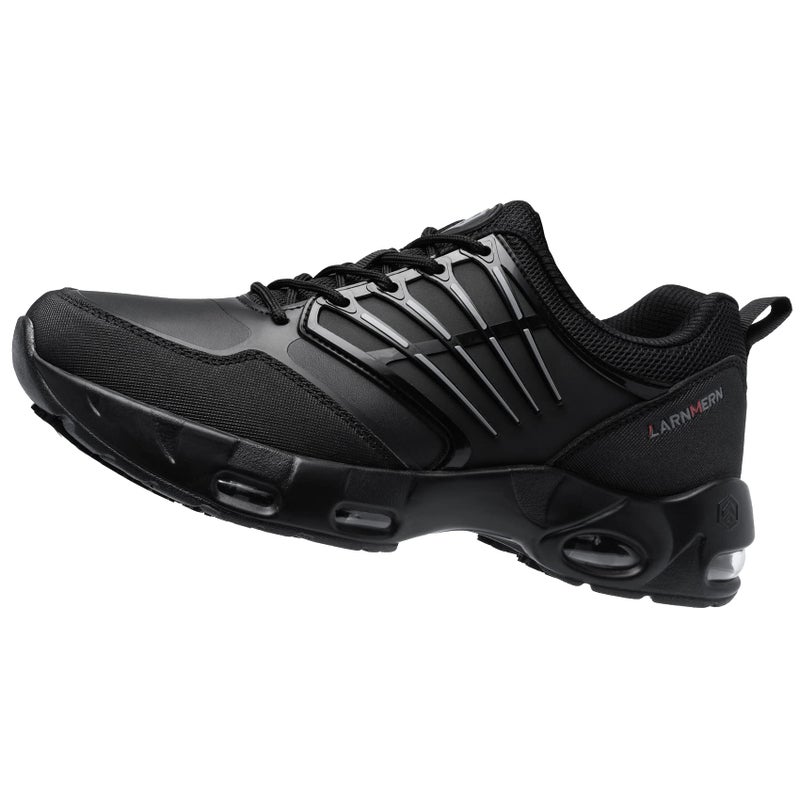 LARNMERN Men Non Slip Work Waterproof Shoes Comfortable Kitchen Footwear Chef Food Service Restaurant Sneakers Zapatos Antideslizantes para Hombres(10.5, Black) - Image 1