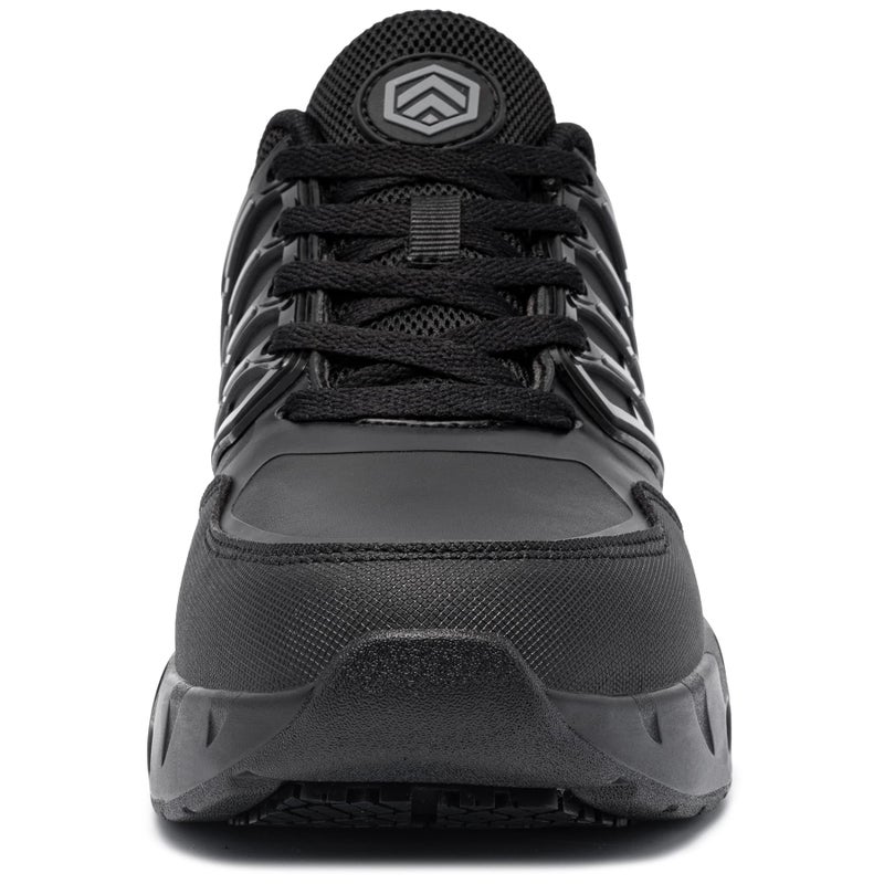 LARNMERN Men Non Slip Work Waterproof Shoes Comfortable Kitchen Footwear Chef Food Service Restaurant Sneakers Zapatos Antideslizantes para Hombres(10.5, Black) - Image 3