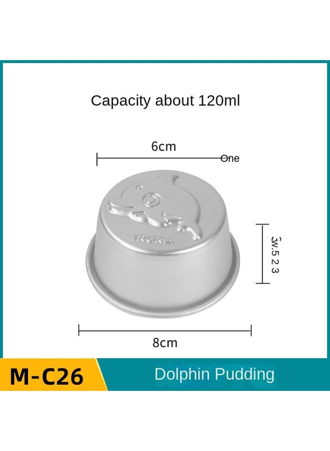 Bluejw Caramel Jelly Pudding Round Mold Mini Chiffon Small Cake Aluminum Mold Small Medium Western Cup Egg Tart Mold - Image 1