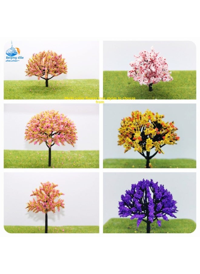 Miniature Scene Sand Table Building Model Tree Suit Series Garden Environmental Art Background Material Simulation Tree Landscape Green Plant-Specifications:Generation 2