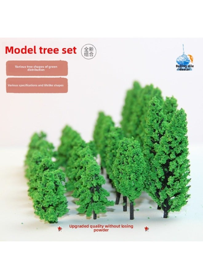 Miniature Scene Sand Table Building Model Tree Suit Series Garden Environmental Art Background Material Simulation Tree Landscape Green Plant-Specifications:Generation 2