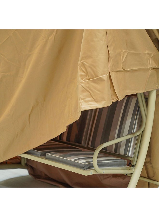 DANUBE HOME - 2 Seater Swing Chair Cover Modern Cover Designed For Hanging Chair 2 Seater Hammock Chair Protector Heavy Duty Swing Chairs Covers For Outdoor Garden 235X117.5X178.5Cm Beige - Image 1