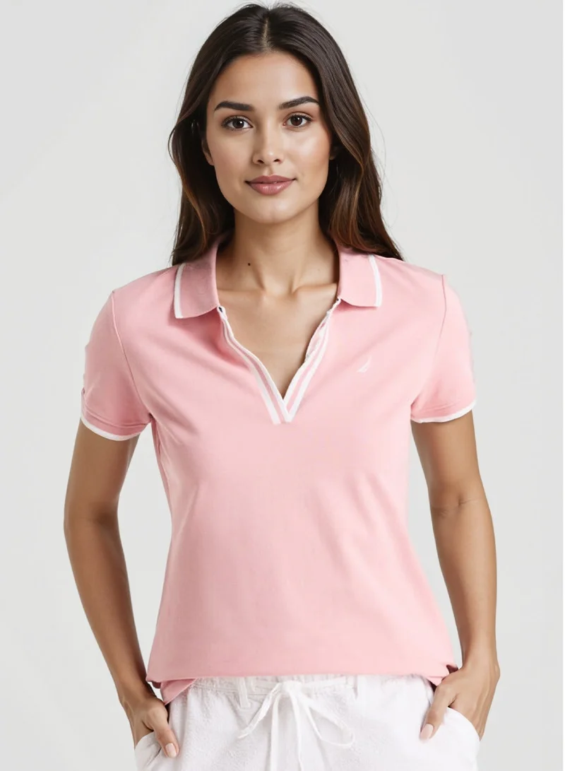 NAUTICA Basic Regular Fit Premium Cotton Logo Polo Shirt