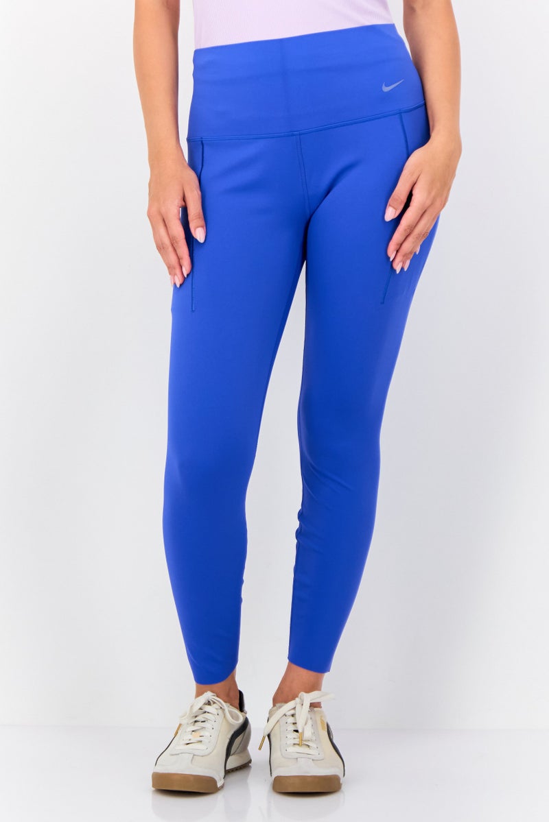 Nike Women Sportswear Fit Brand Logo Training Leggings, Blue  - Image 1