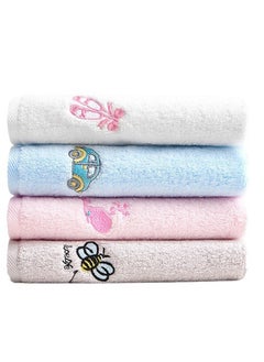 Bathroom Hand Towel 4 Sets,100% Cotton BathTowel/Face Towel Soft Absorbent Towel, Suitable For Adult And Children Bathroom kitchen,30×30CM(pink White Blue Grey) - pzsku/ZB7D543BAAB5925693CFEZ/45/_/1732287950/304e090c-1284-4147-8876-dc752d0d2aab