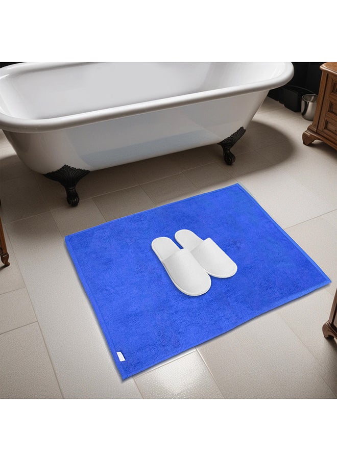 Hotel Linen Klub Hotel Linen Klub LUXURY PACK of 4 Bathroom Towel Sets - 100% Cotton 650 GSM Terry Dobby Border Ring Spun - Super Soft ,Quick Dry,Highly Absorbent ,Bathroom Towel Set with 900GSM Bath Mat, Royal Blue  - Image 4
