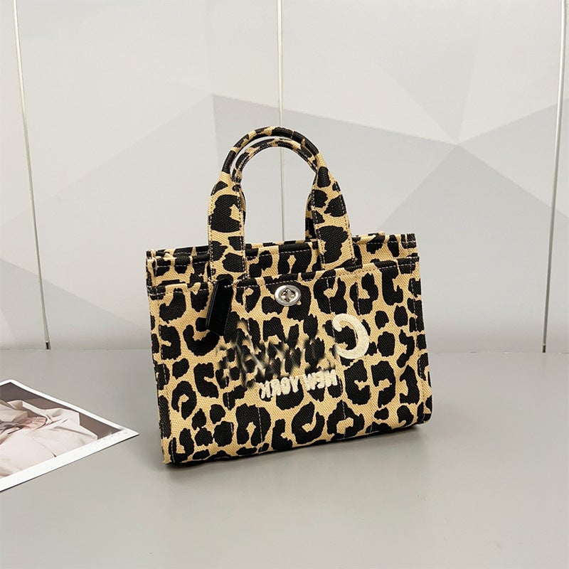 Bag Women'S Cargo Tote Tote Bag Large Capacity Canvas Bag Embroidered Hand Shoulder Crossbody Bag - Image 1