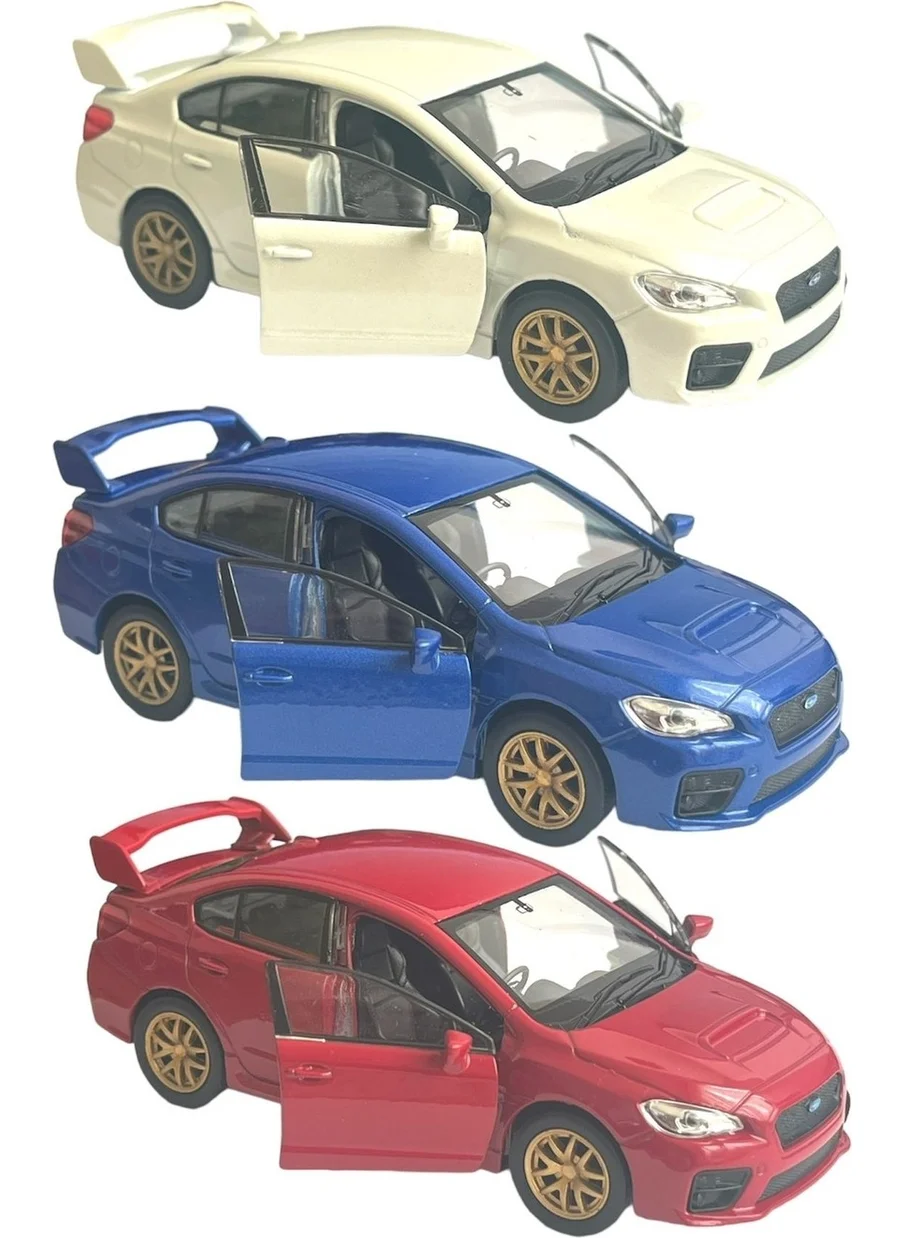 توبروك ستور Subaru Impreza Wrx Sti 1:36 Scale Welly Brand 3 Piece Mega Set