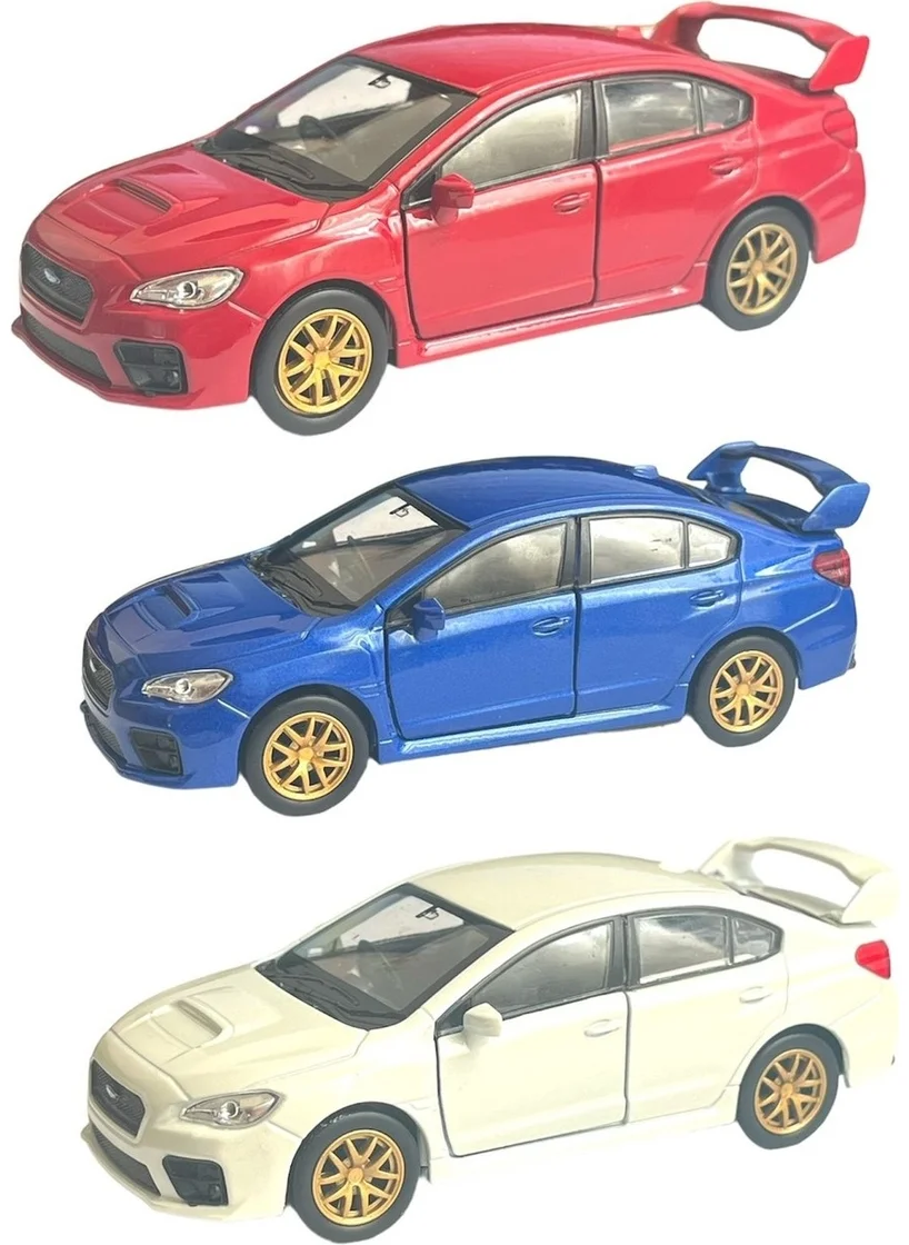 توبروك ستور Subaru Impreza Wrx Sti 1:36 Scale Welly Brand 3 Piece Mega Set