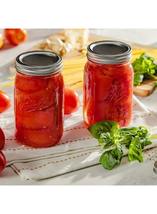 Ball Ball Wide Mouth Glass Mason Jars with Lids and Bands, Used for Canning, Pickling, Juice, Jam, Jelly, Quart Size 32 Ounce (Pack of 2)  - Image 4