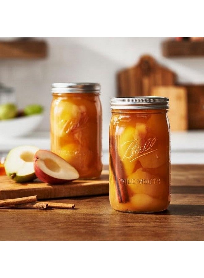Ball Ball Wide Mouth Glass Mason Jars with Lids and Bands, Used for Canning, Pickling, Juice, Jam, Jelly, Quart Size 32 Ounce (Pack of 2)  - Image 5