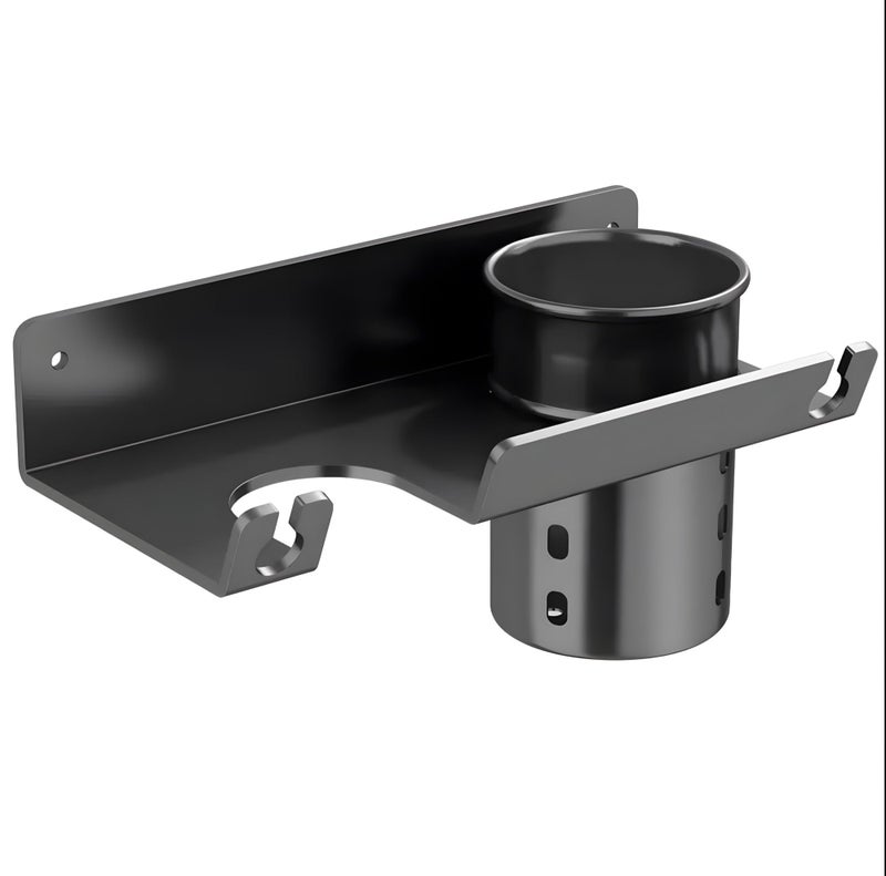 24x7 eMall Hair Dryer Stand Rack Bracket, Wall Mounted Tool Organizer for All Hair Dryer, Ideal for Bathroom, Salon, and Dressing Room, Carbon Steel- 9 inch x 4.4 inch - Image 5